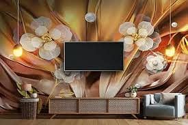 Pvc Wallpaper- 3D wallpaper-Customise wallpaper - Wall flex-Wall paper 11