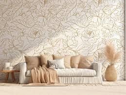 Pvc Wallpaper- 3D wallpaper-Customise wallpaper - Wall flex-Wall paper 12