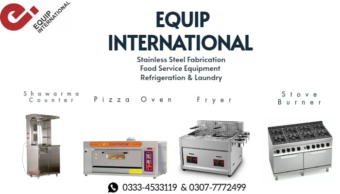 Fryer , Storage , Shawarma , Hot plate , Qeema machine , Kitchen Item 0