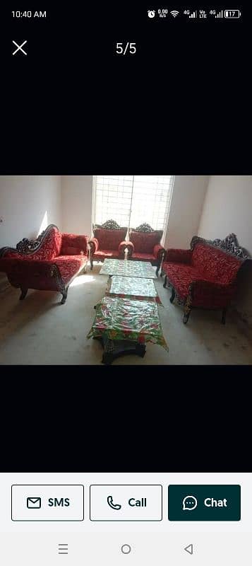 Chinioti Sofa Set with same Diwan n Tables 0