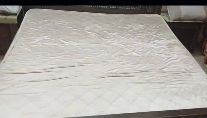 King Size Bed Set With Mattress/Side Tables/Mattress 4