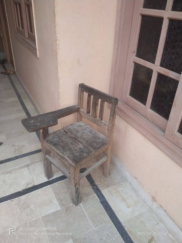 Wooden School Chair 0