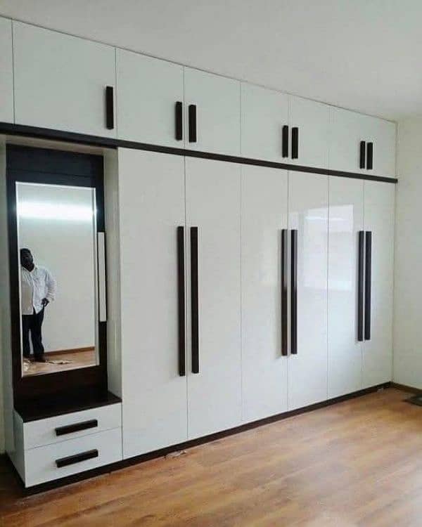 wardrobes, kitchen cabinet, beds back walls future walls, Media wall, 5