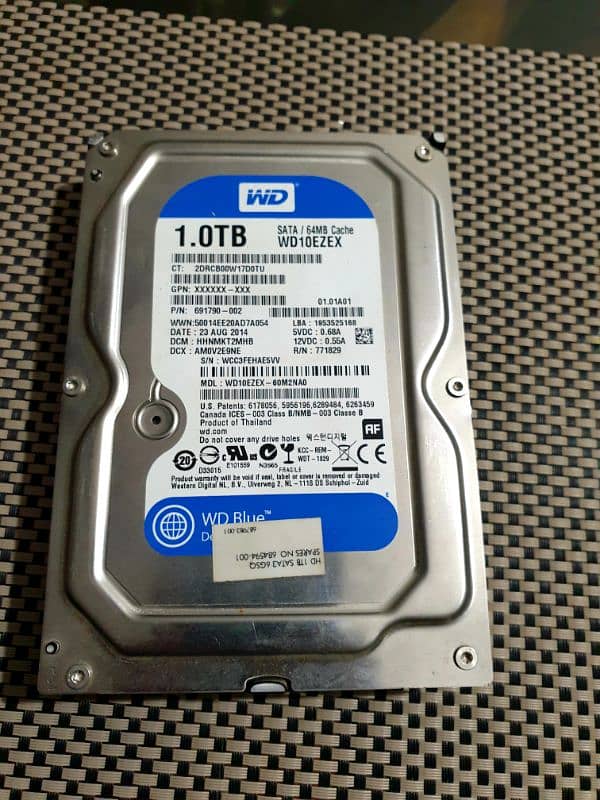 WD Blue 1TB Hard Drive for PC 0