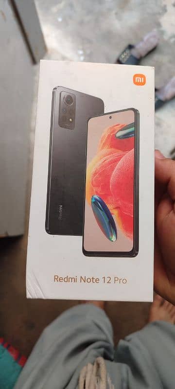 redmi note 12 pro 4G complete box 10 by 10 condition 1