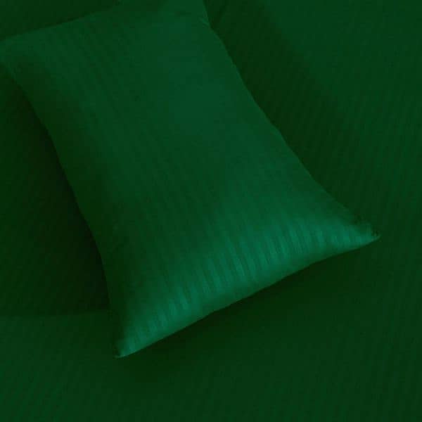 3Pcs Cotton Embossed Double Badsheets 3