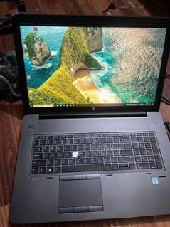 Hp Zbook i7 6 gen 17 Inch 4gb graphic  All ok