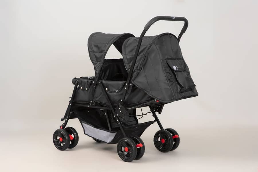 Baby Pram | Kids strollers | Baby Pushing walker | Double | Twins pram 12
