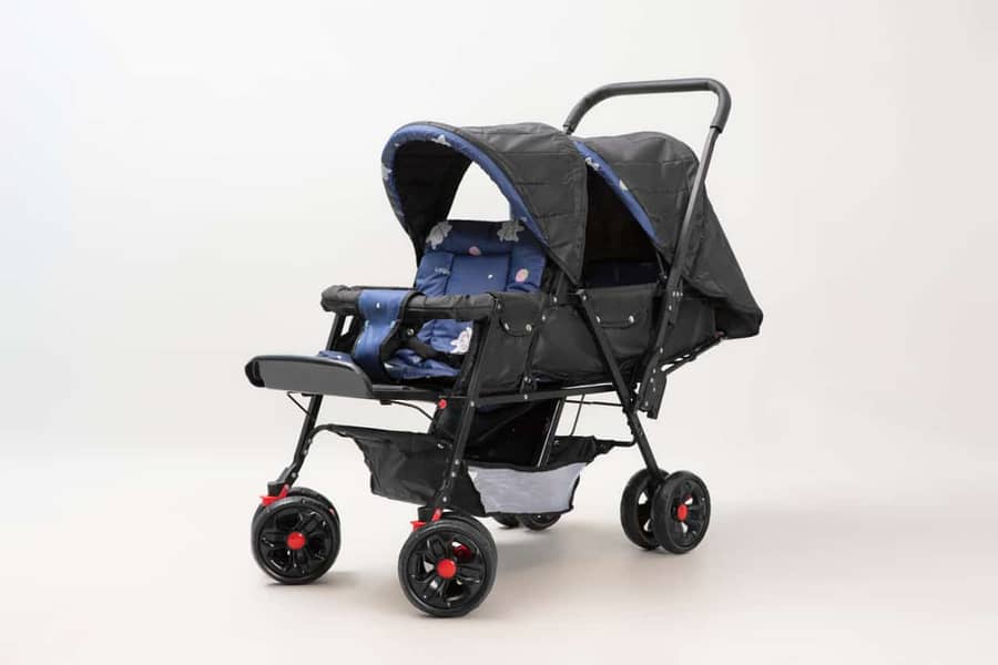 Baby Pram | Kids strollers | Baby Pushing walker | Double | Twins pram 14