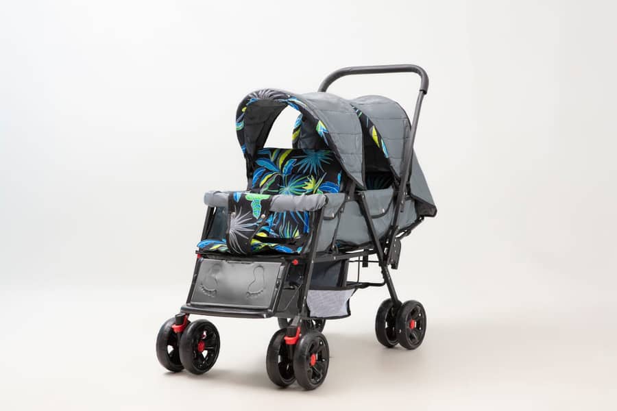 Baby Pram | Kids strollers | Baby Pushing walker | Double | Twins pram 16