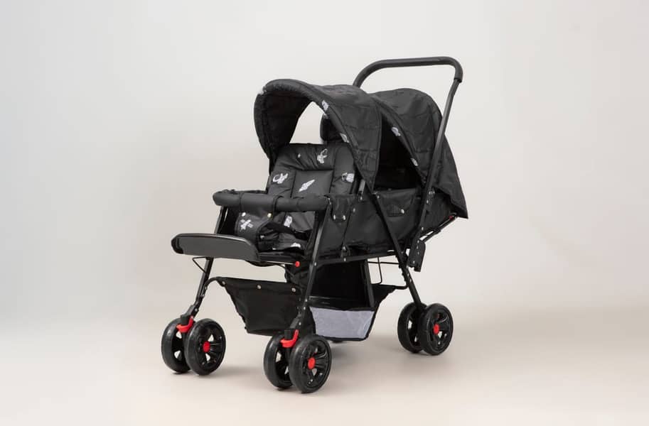Baby Pram | Kids strollers | Baby Pushing walker | Double | Twins pram 18