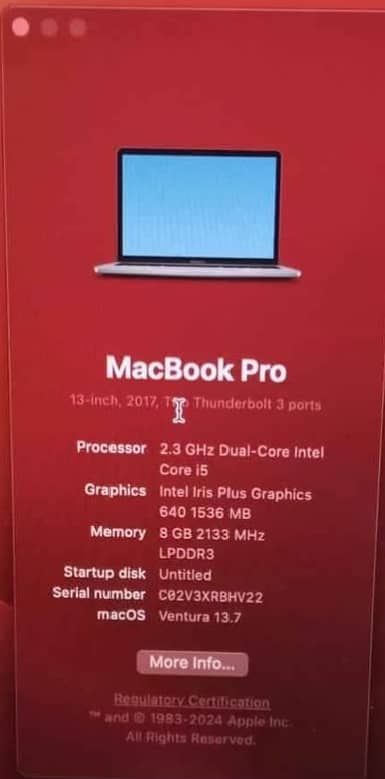 Apple MacBook Pro for sale 2017 1