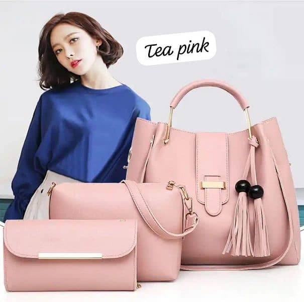 Stylish hand bag 3pcs set. 1