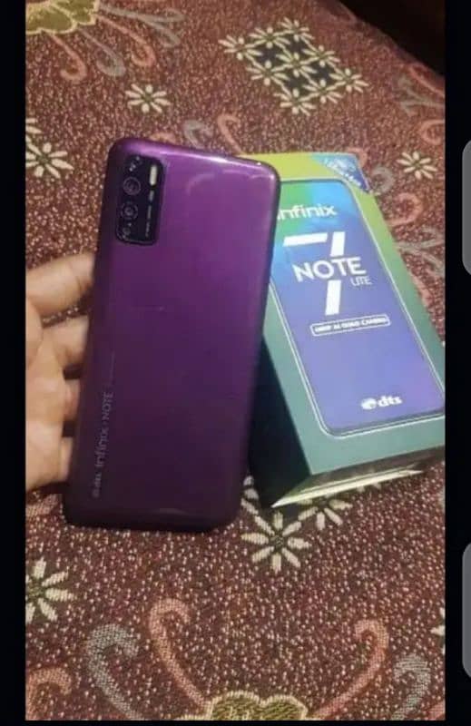 infinix note 7 lite with box 0