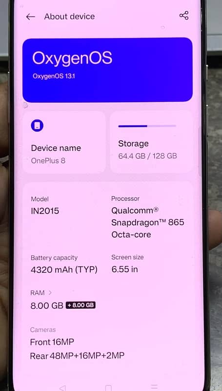 OnePlus 8 8/128 Dual sim 0