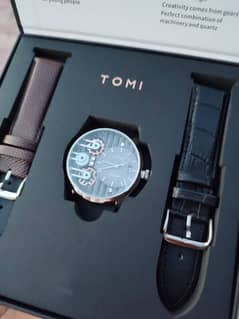 tomi dual gear face watch