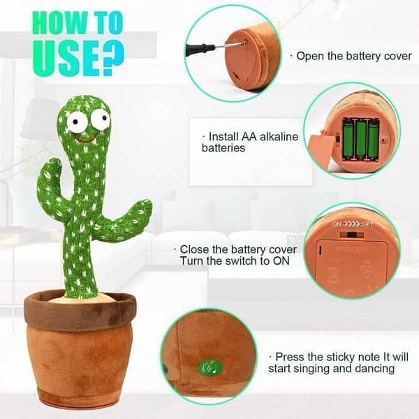 PLUSH DANCING CACTUS 3