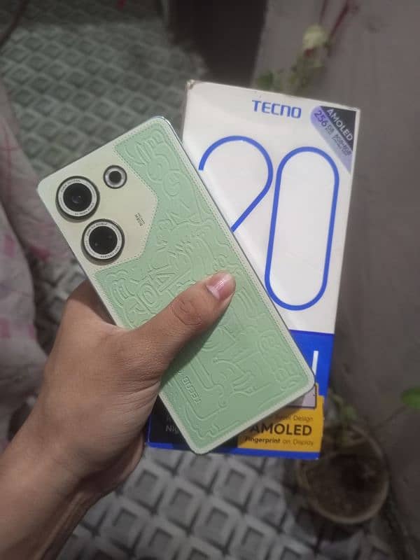 Tecno Camon 20 Good condition 12GB 256GB complete saman Pta aproved 2