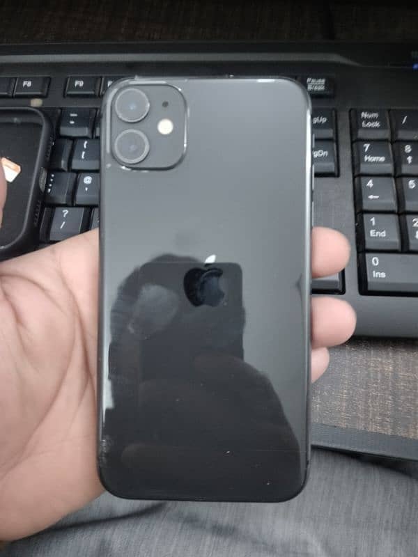 IPhone 11 with data cable 1