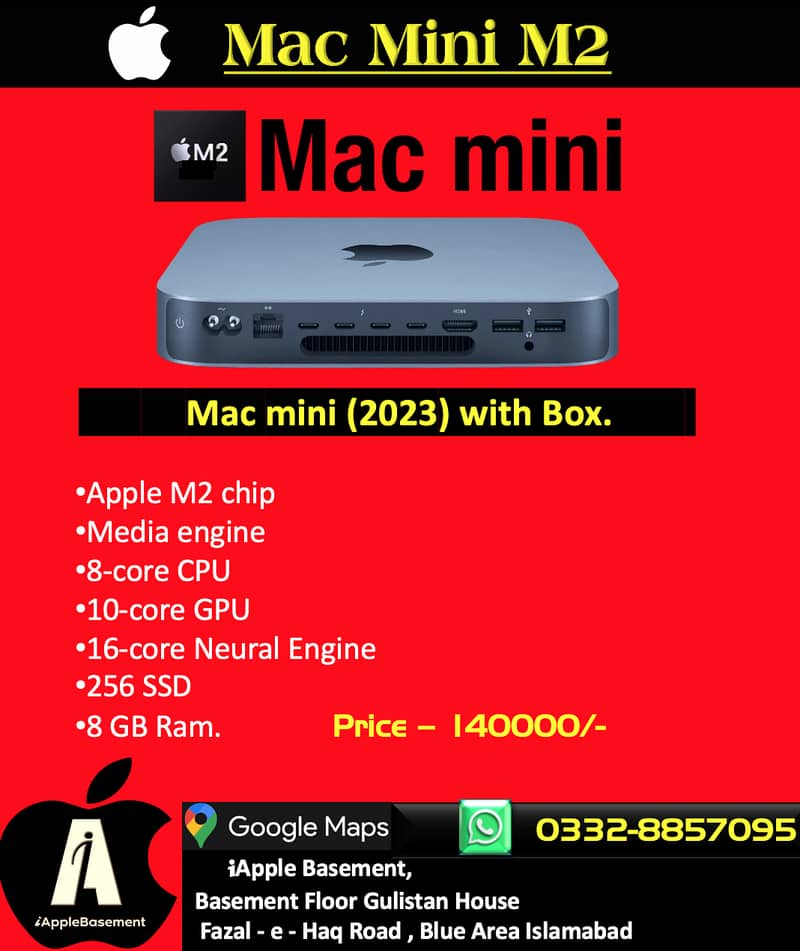 Apple Desktop Computer Used (Mac mini M2 (2023) with Box)      . 0