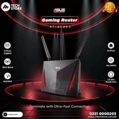 ASUS RT-AC86U Dual-band AC2900 Wi-Fi Gigabit Gaming Router (Renewed)