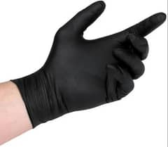 Black Gloves Surgical And Nitrile Disposables