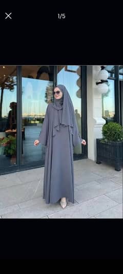 Stylish classic abaya with stoller