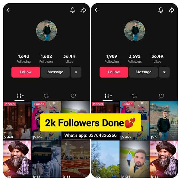 Tiktok, Instagram Followers and Likes, What's app: 03704826266 6