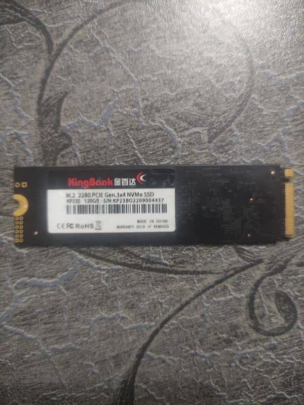 120GB M2 NVMe (Exchange with 2.5 inch HDD) (Price is final) 2