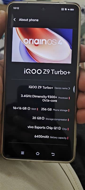 vivo IQOO Z9 TERBO Plus 5G-144hz 32gb ram dimensity 9300+ 6400 battery 3