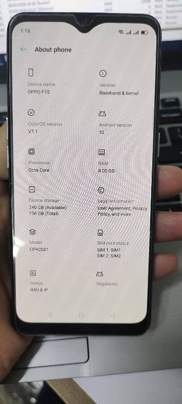 oppo f15 8/256 4