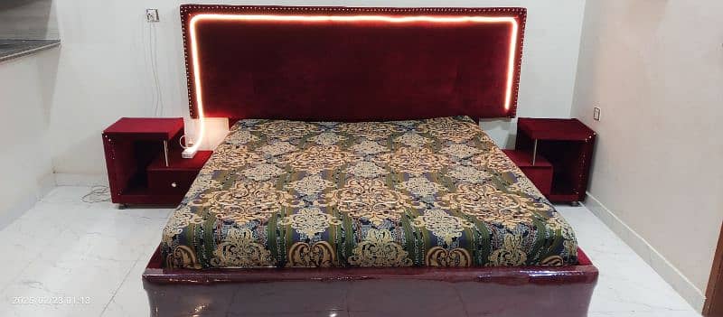 Turkish king size bed, side tables, dressing 4