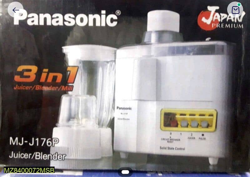 juicer blender 3in1 Panasonic for whattsapp+923324665903 only 0