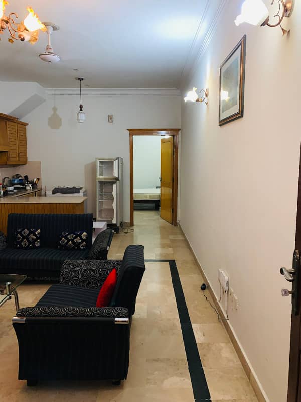 F-11 Markaz 1 Bedroom Tv Lounge Kitchen Fully Furnished Apartment Available For Rent 10