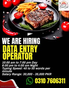 Hiring Data Entry Operator