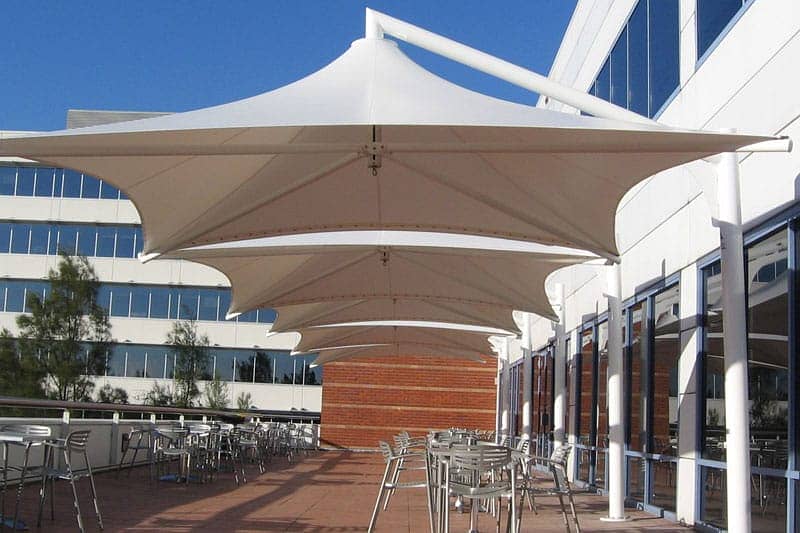 Tensile Car Parking Sheds / Wall Mounted Shades / PVC Fabric Tensile 13