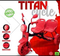 Kids Tricycle Double Seat