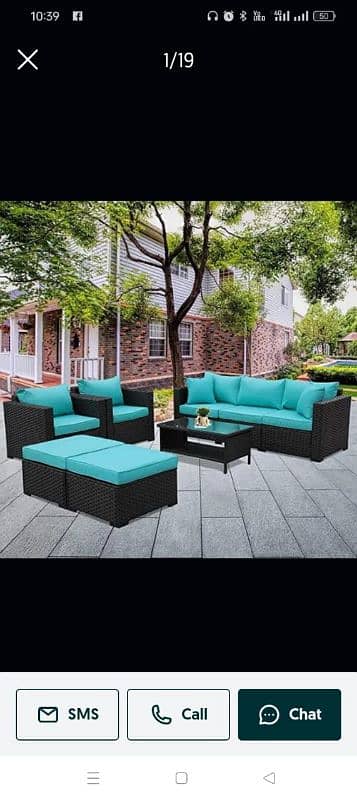 Garden chairs/rattan sofa sets/dining tables/UPVC outdoor furniture 8