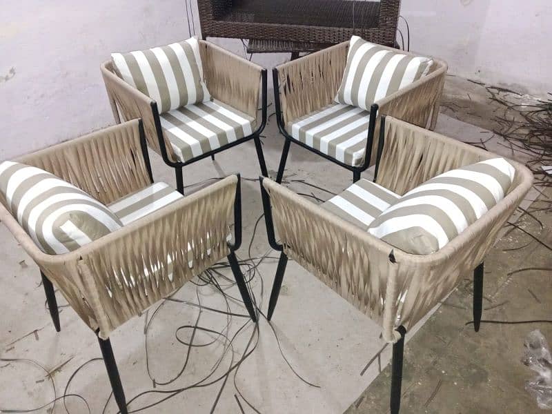 Garden chairs/rattan sofa sets/dining tables/UPVC outdoor furniture 9