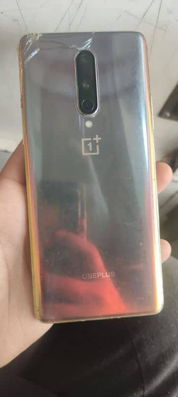 OnePlus 8 single sim 128gb only back crack 2