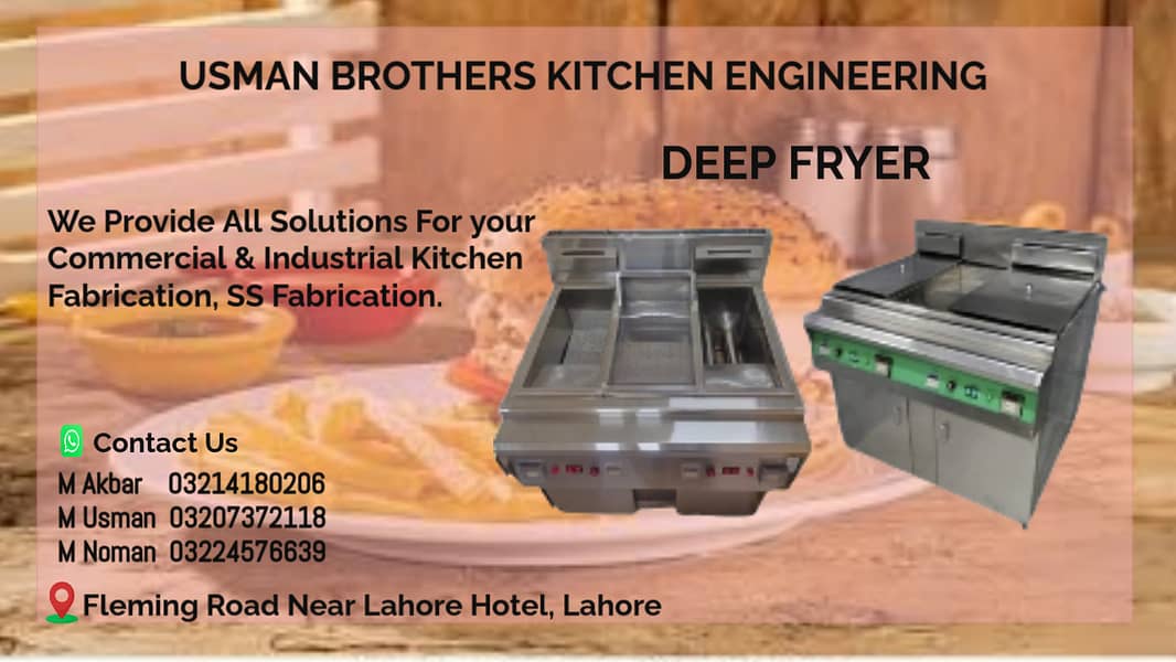 16 Liter Deep Fryer / Fryer / Pizza Oven / Shawarma Counter 1