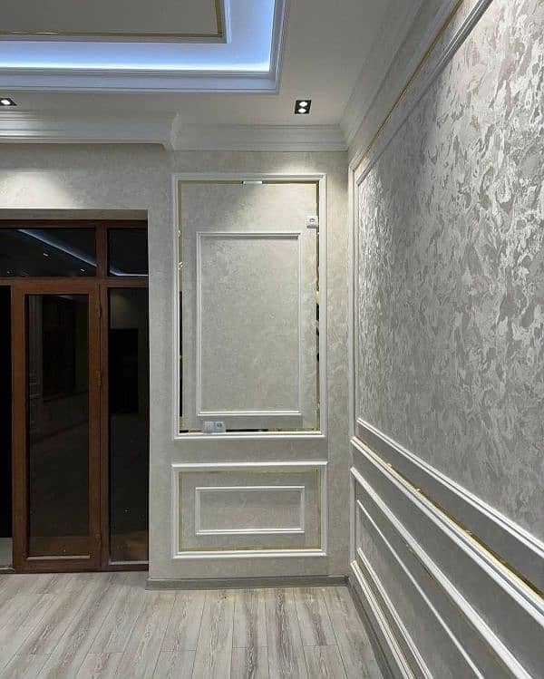 Pop Fancy Ceiling|Gypsum 2by2 False ceiling|PVC Ceiling|wallpapers 4