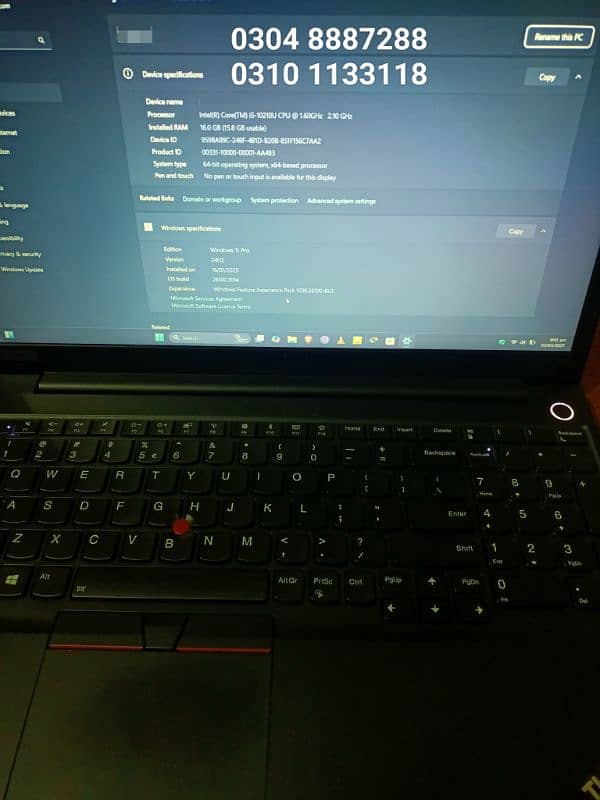 Lenovo ThinkPad E15, i5 10 generation 3