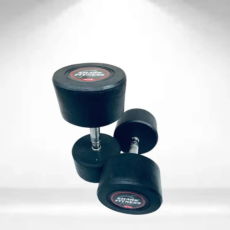 DUMBBELLS PAIR / RUBBER COATED DUMBBELL / HOME GYM EQUIPMENT 8