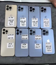 IPHONE 13 Pro 256gb 100% Battery Brand New PTA APPROVED,ANDROID Iphone