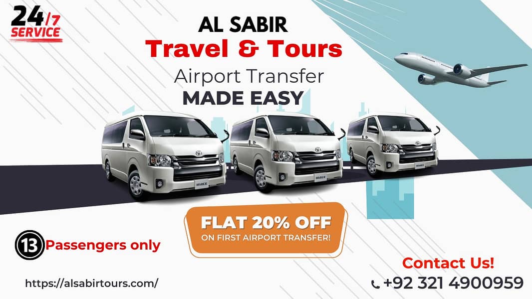 Toyota Hiace Grand Cabin van Rent Lahore, Airport Transfer, City Tour 0