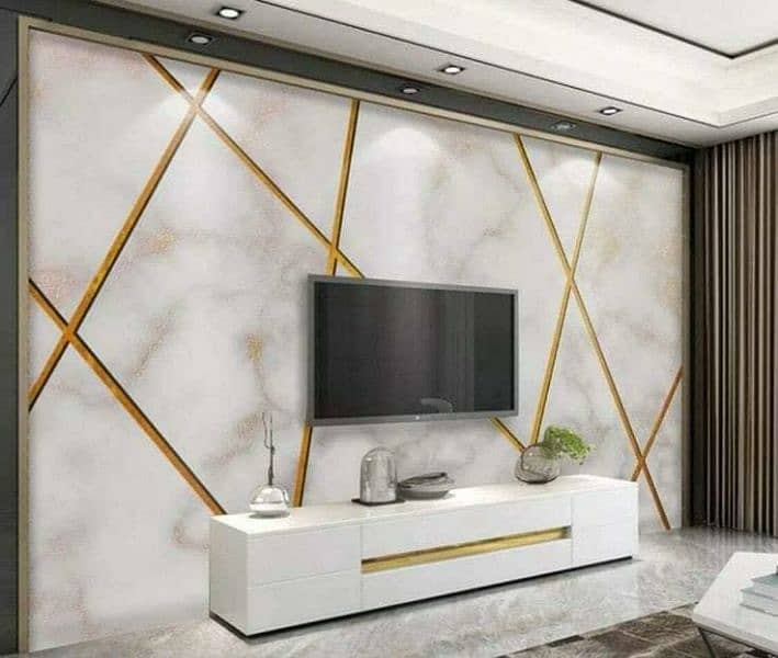 Golden wall design wall covering 5