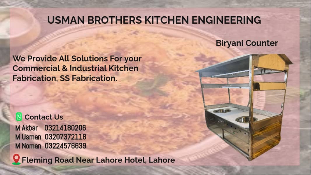 Shawarma Counter / Bar bq Counter / Biryani Counter /Food Cart 2