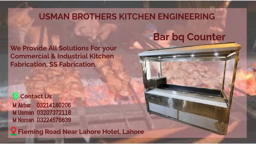 Shawarma Counter / Bar bq Counter / Biryani Counter /Food Cart 1