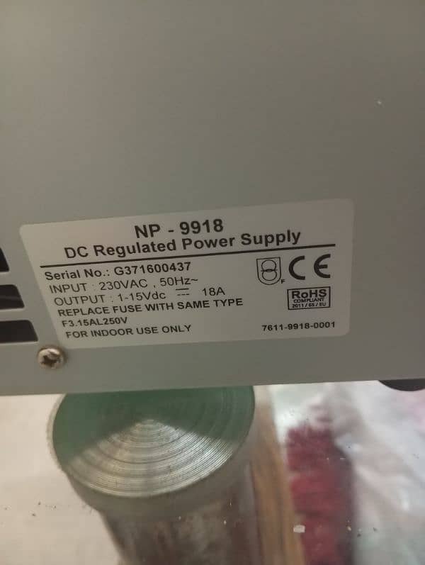 DC Regulated Power Supply NP-9918 20v,20A 2